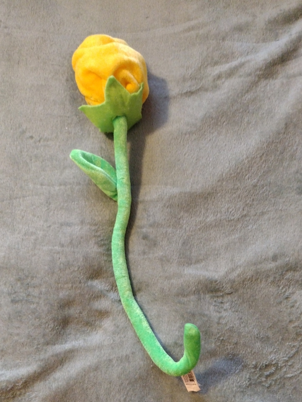 Yellow Plush Rose Stem Toy